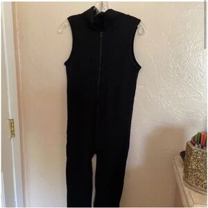 Fashion Nova Black Zip Jumpsuit